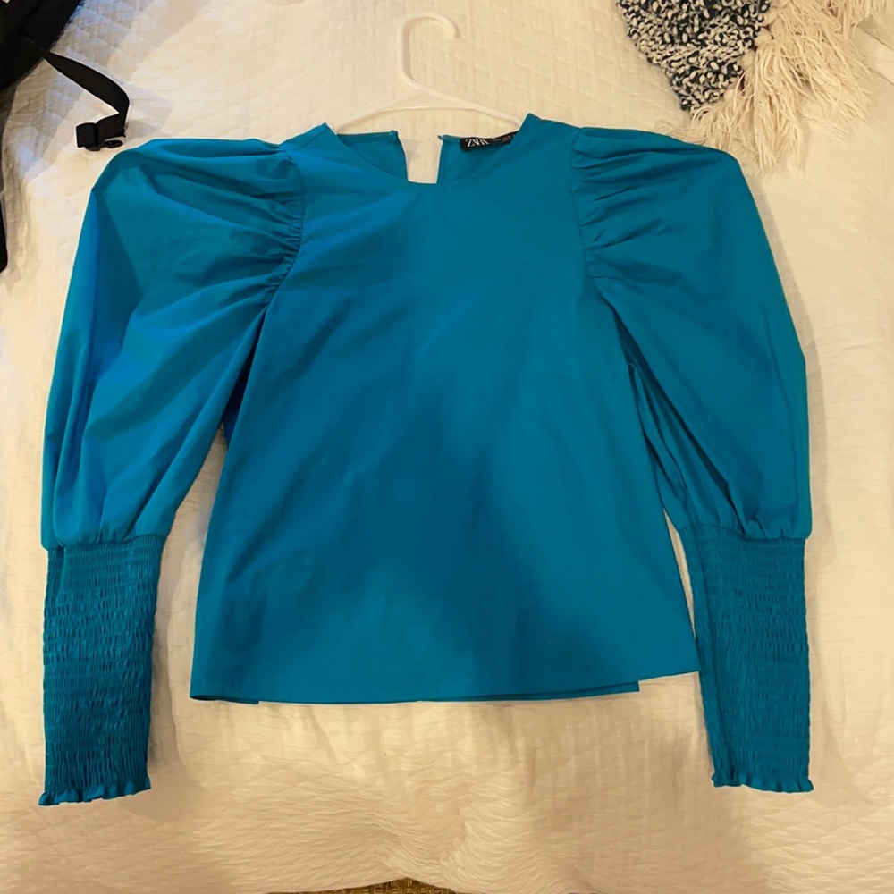 Blue Zara top